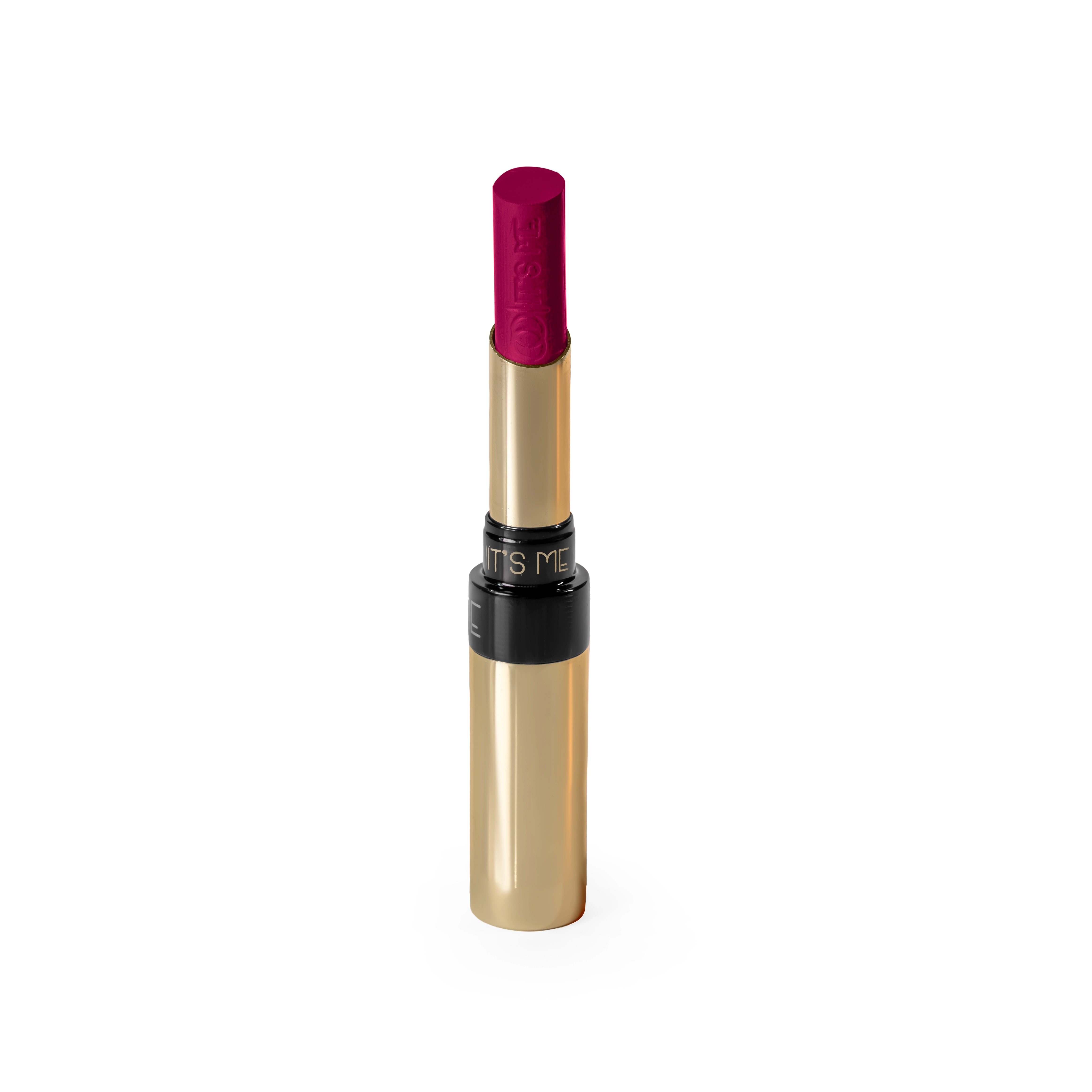 Satin matte lipstick crimson